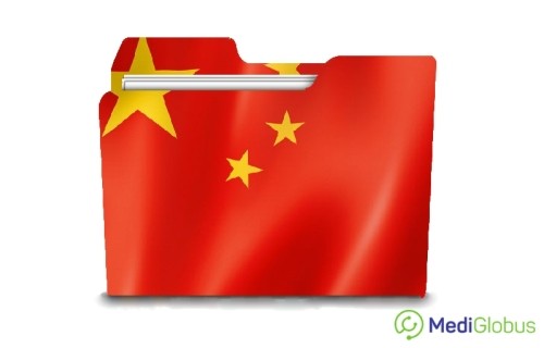 China flag folder