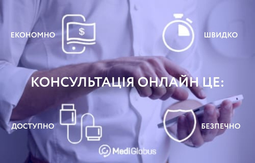 Інфографіка: Переваги онлайн-консультації з лікарем