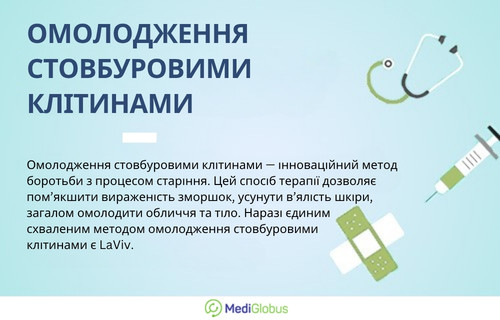 Інформація про омолодження шкіри за допомогою стовбурових клітин