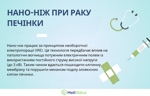 Лікування раку печінки за допомогою наноножа Інформація про лікування раку печінки за допомогою наноножа
