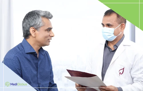 A doctor's consultation with the patient