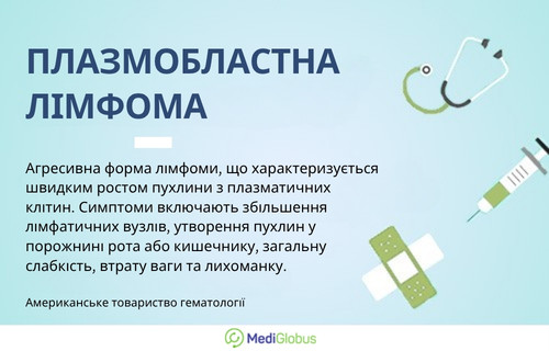 Інфографіка: Що таке плазмобластна лімфома